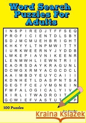 Word Search Puzzles for Adults Joe Jacobs 9781517142605 Createspace Independent Publishing Platform - książka