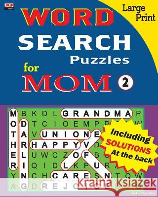Word Search Puzzles for Mom Jaja Books 9781721536269 Createspace Independent Publishing Platform - książka