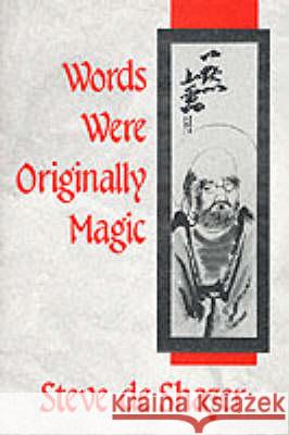 Words Were Originally Magic Steve D 9780393701708 W. W. Norton & Company - książka