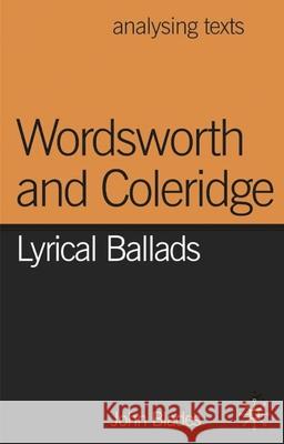 Wordsworth and Coleridge: Lyrical Ballads Blades, John 9781403904799 Palgrave MacMillan - książka