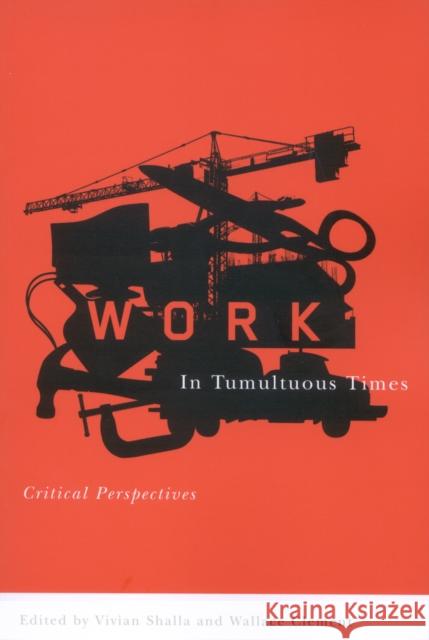 Work in Tumultuous Times : Critical Perspectives  9780773531413 MCGILL-QUEEN'S UNIVERSITY PRESS - książka