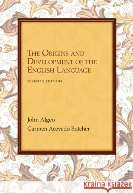 Workbook: Problems for Algeo/Butcher's The Origins and Development of the English Language, 7th Carmen (Shorter University, Professor of English and Scholar-in-Residence) Butcher 9781133957546 Wadsworth Publishing Company - książka