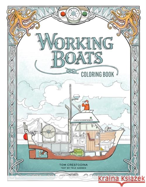 Working Boats Coloring Book Tom Crestodina 9781632175069 Little Bigfoot - książka