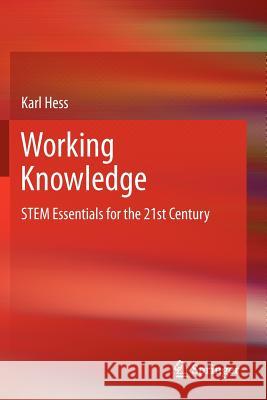 Working Knowledge: Stem Essentials for the 21st Century Hess, Karl 9781461432746  - książka