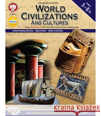 World Civilizations and Cultures, Grades 5 - 8 Don Blattner 9781580376341 Mark Twain Media - książka