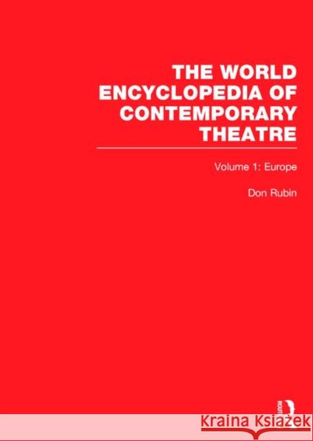 World Encyclopedia of Contemporary Theatre: Volume 1: Europe Nagy, Peter 9780415059282 Routledge - książka