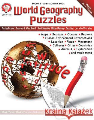 World Geography Puzzles, Grades 6 - 12 Mark Twain Media 9781580375597 Mark Twain Media - książka