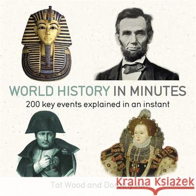 World History in Minutes: 200 Key Concepts Explained in an Instant Tat Wood 9781848667259 Quercus Publishing - książka