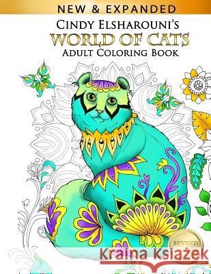 World of Cats: Adult Coloring Book Cindy Elsharouni 9781540780263 Createspace Independent Publishing Platform - książka