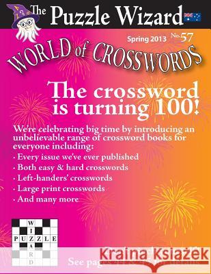 World of Crosswords No. 57 The Puzzle Wizard 9781496060341 Createspace - książka