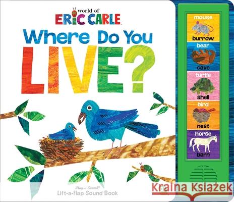 World of Eric Carle: Where Do You Live? Lift-a-Flap Sound Book Susan Rich (Publisher) Brooke 9781503722064 Phoenix International, Inc - książka