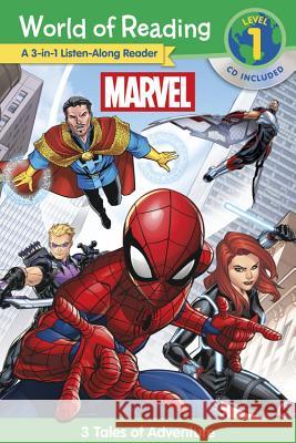 World of Reading Marvel 3-In-1 Listen-Along Reader: 3 Tales of Adventure [With Audio CD] Marvel Press Book Group 9781484799482 Marvel Press - książka