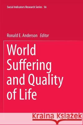 World Suffering and Quality of Life Ronald E. Anderson 9789402401646 Springer - książka