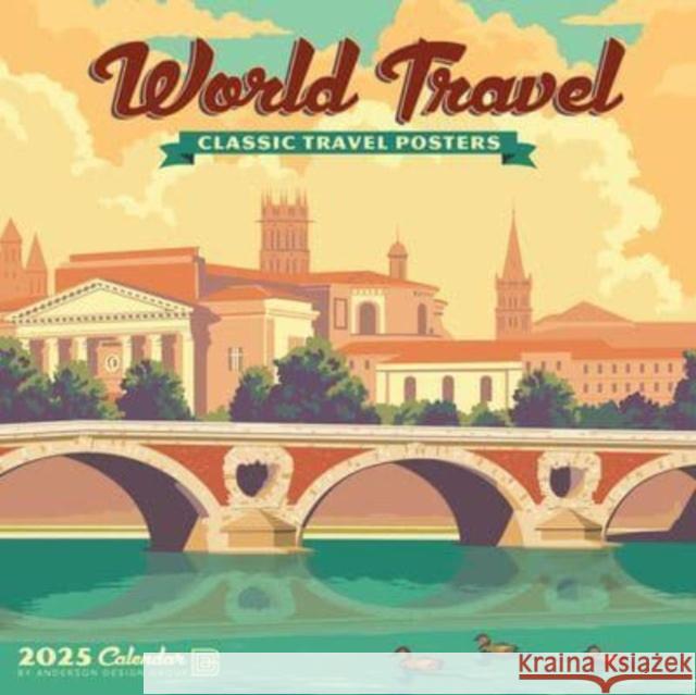 World Travel 2025 12 X 12 Wall Calendar Anderson Design Group 9781549245510 Willow Creek Press Calendars - książka