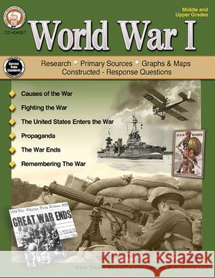 World War I, Grades 6-12 Janie Doss 9781622236466 Mark Twain Media - książka