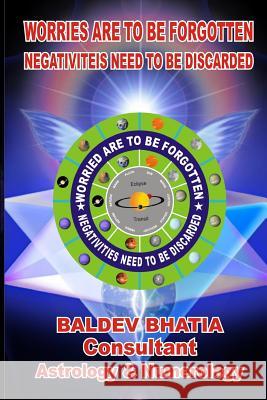 Worries are to be forgotten: Negativities need to be discarded Bhatia, Baldev 9781530075669 Createspace Independent Publishing Platform - książka