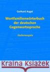 Wortfamilienwörterbuch der deutschen Gegenwartssprache : Studienausgabe Gerhard Augst 9783484110069 Niemeyer, Tübingen