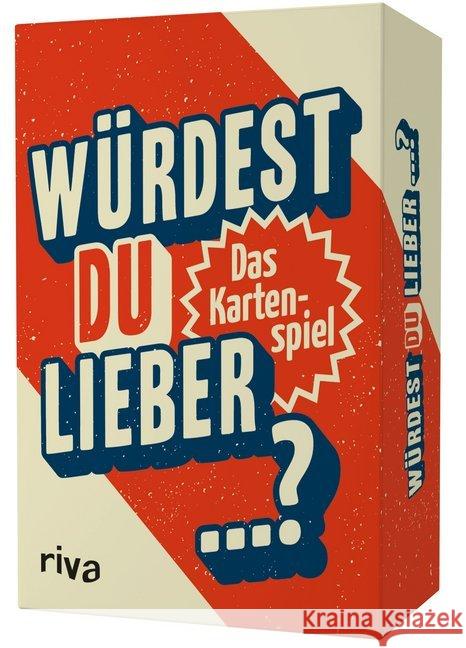 Würdest du lieber ...? (Kartenspiel) : Das Kartenspiel Riva Verlag 9783742307545 riva - książka