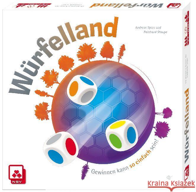 Würfelland (Spiel) Spies, Andreas, Staupe, Reinhard 4012426880650 NSV Nürnberger Spielkarten Verlag - książka