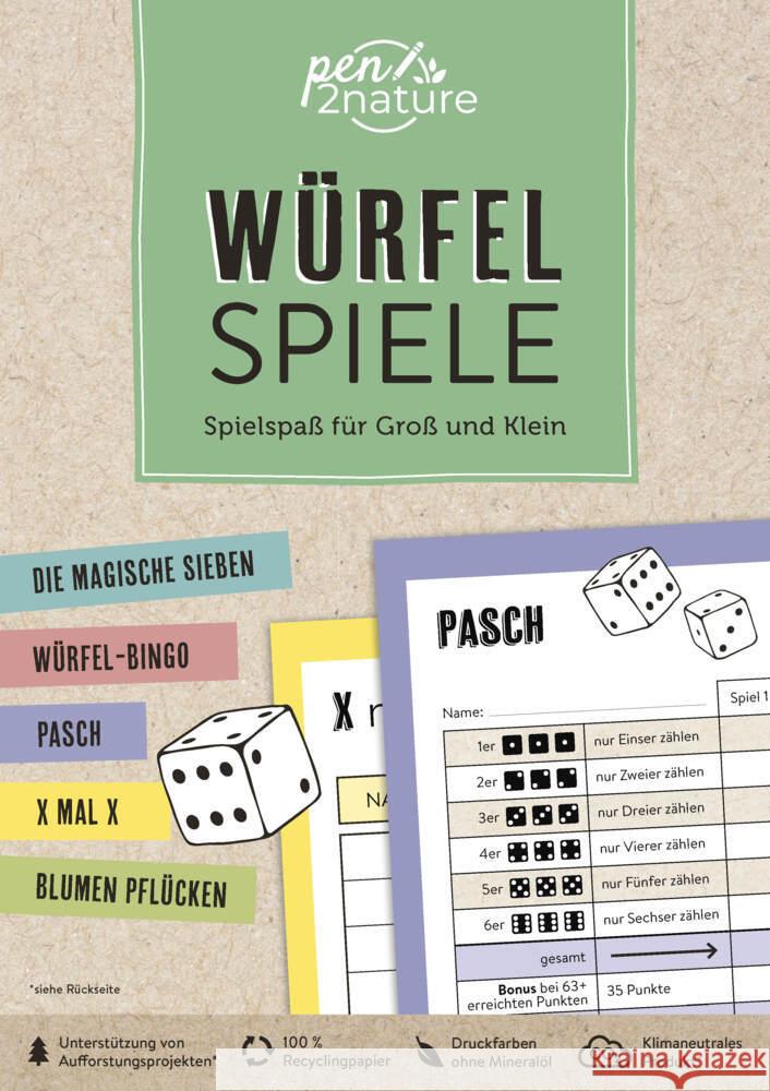 Würfelspiele | Spielspaß für Groß und Klein pen2nature 9783987640568 Pen2nature - książka
