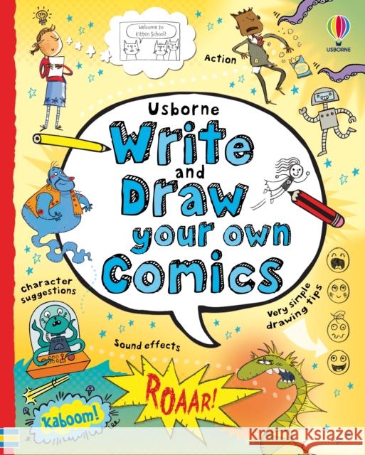 Write and Draw Your Own Comics Louie Stowell 9781805074854 Usborne Publishing Ltd - książka