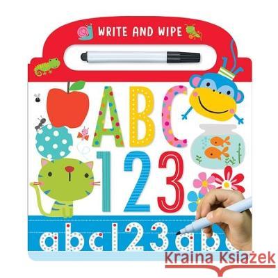 Write and Wipe ABC 123 Dawn Machell 9781786929525 Make Believe Ideas - książka