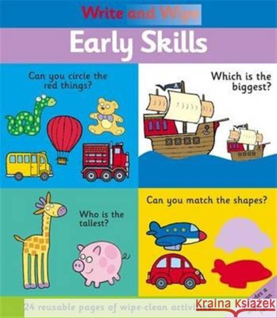 Write and Wipe: Early Skills Jenny Broom, Jon Lambert 9781848775213 Templar Publishing - książka