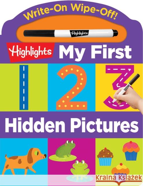 Write-On Wipe-Off My First 123 Hidden Pictures Highlights Learning 9781644721827 Highlights Learning - książka