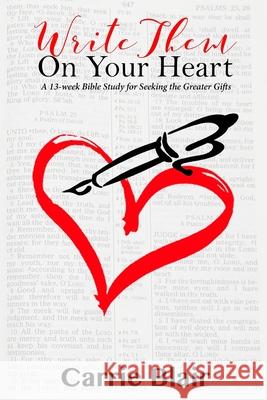 Write Them On Your Heart Blair, Carrie Goheen 9781541233294 Createspace Independent Publishing Platform - książka
