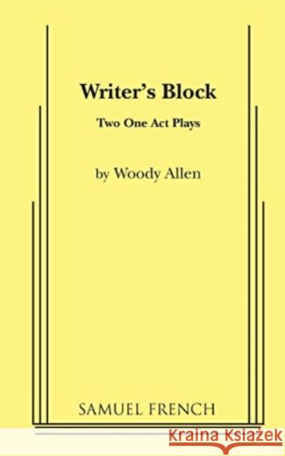 Writer's Block Woody Allen 9780573626302 SAMUEL FRENCH LTD - książka
