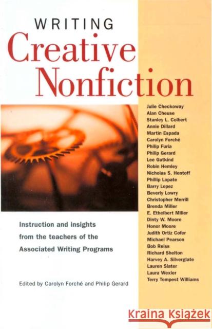 Writing Creative Nonfiction Carolyn Forche Philip Gerard 9781884910500 Writer's Digest Books - książka