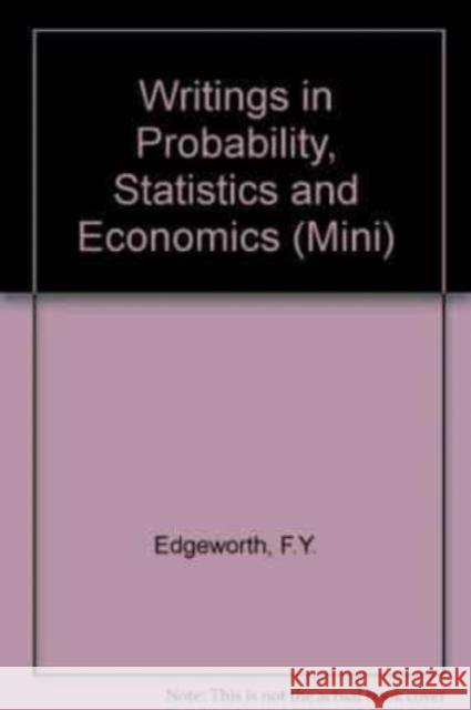 Writings in Probability, Statistics and Economics  9781858982380 Edward Elgar Publishing Ltd - książka