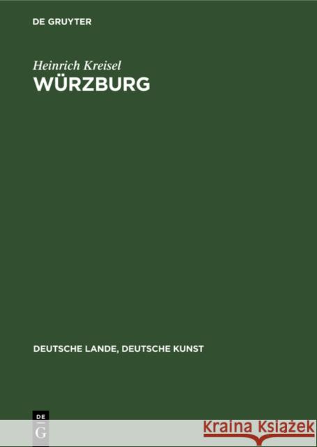 Würzburg Kreisel, Heinrich 9783112332177 de Gruyter - książka