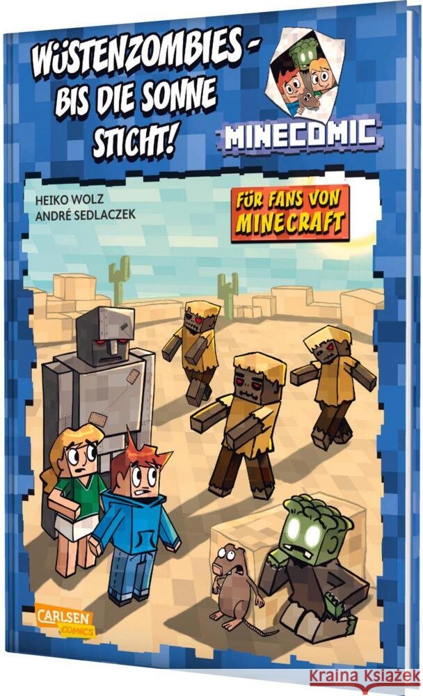 Wüstenzombies - bis die Sonne sticht! Für Fans von Minecraft Wolz, Heiko 9783551807274 Carlsen Comics - książka