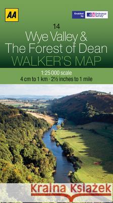 Wye Valley & The Forest of Dean   9780749573362 AA PUBLISHING - książka