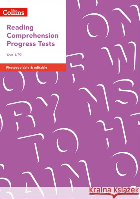 Year 1/P2 Reading Comprehension Progress Tests (Collins Tests & Assessment)  9780008333423 HarperCollins Publishers - książka