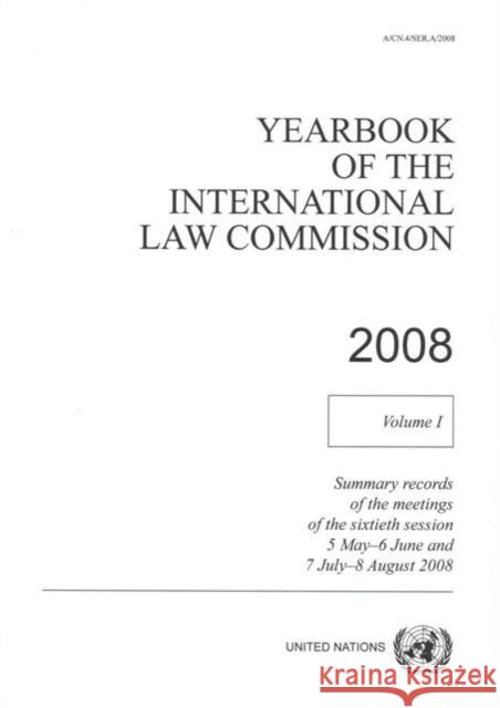 Yearbook of the International Law Commission 2008: Vol I United Nations 9789211338119 United Nations - książka