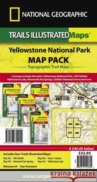 Yellowstone National Park [Map Pack Bundle] National Geographic Maps 9781597754019 Not Avail - książka