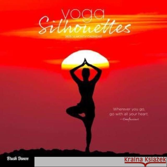 Yoga Silhouettes 2025 12 X 24 Inch Monthly Square Wall Calendar Plastic-Free Brush Dance 9781975478681 Brush Dance - książka