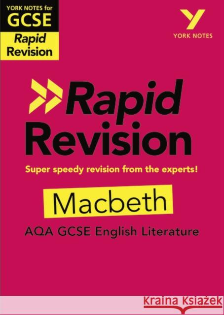 York Notes RAPID AQA GCSE (Revision Guide) Macbeth - for 2026, 2027 exams Susannah White 9781292270876 Pearson Education Limited - książka