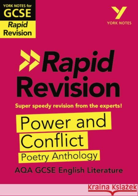 York Notes RAPID AQA GCSE (Revision Guide) Power and Conflict Poetry Anthology - for 2026, 2027 exams David Grant 9781292270920 Pearson Education Limited - książka
