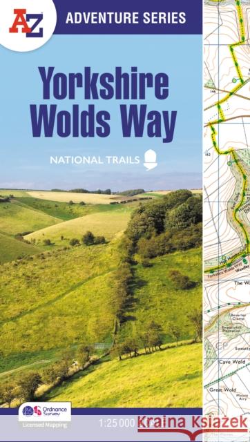 Yorkshire Wolds Way: With Ordnance Survey Mapping A-Z Maps 9780008780548 HarperCollins Publishers - książka