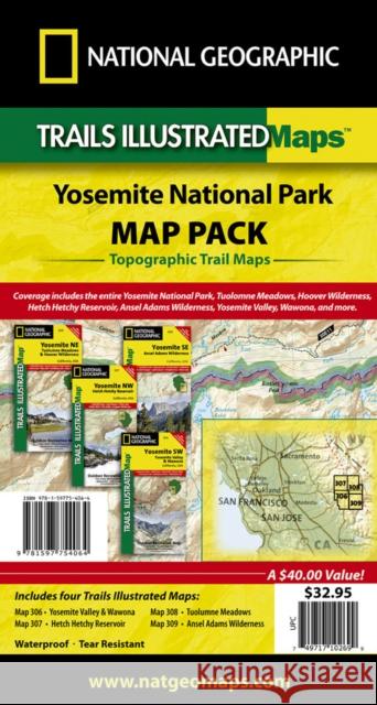 Yosemite National Park [Map Pack Bundle] National Geographic Maps 9781597754064 Not Avail - książka