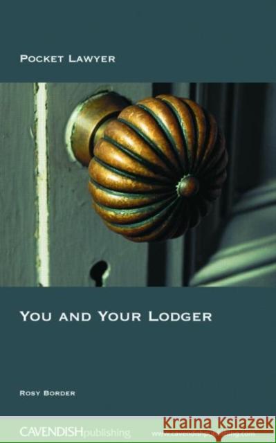 You and Your Lodger Rosy Border 9781859418604 TAYLOR & FRANCIS LTD - książka