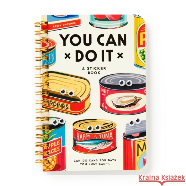 You Can Do It Googly Sticker Book Brass Brass Monkey 9780735384262 Galison - książka