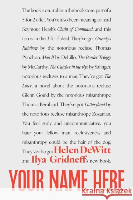 Your Name Here Ilya Gridneff 9781628976267 Dalkey Archive Press - książka