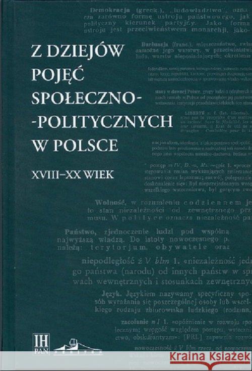 Z dziejów pojęć społeczno-politycznych w Polsce  9788366018532 Neriton - książka