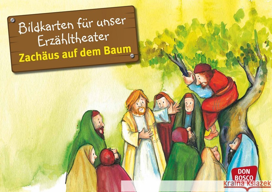 Zachäus auf dem Baum, Kamishibai Bildkartenset : Entdecken. Erzählen. Begreifen. Mit QR-Code Brandt, Susanne, Nommensen, Klaus-Uwe 4260179510489 Don Bosco Medien - książka