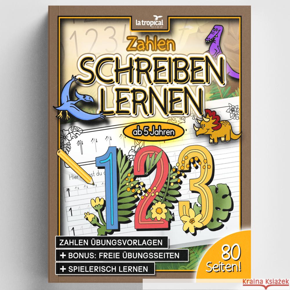 Zahlen schreiben lernen ab 5 Jahren Ludwig, David 9783969080443 La Tropical Publishing - książka