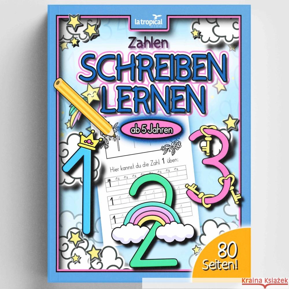 Zahlen schreiben lernen ab 5 Jahren Ludwig, David 9783969080481 La Tropical Publishing - książka